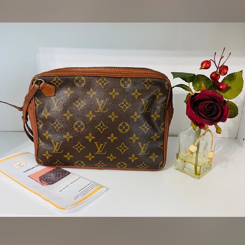 Louis Vuitton Monogram Canvas Saxophone Clutch Bag